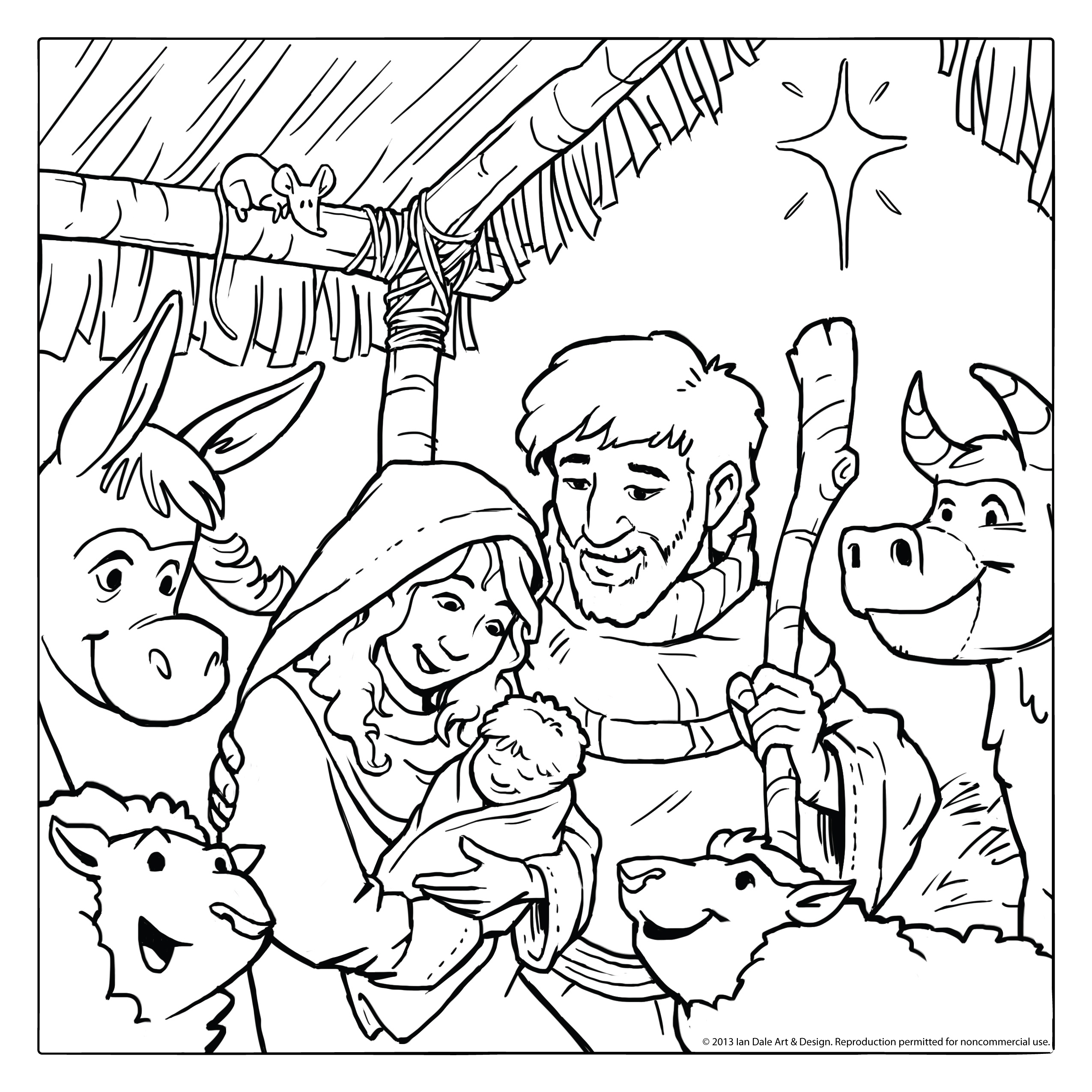 Ian dale art design blog christmas nativity scene