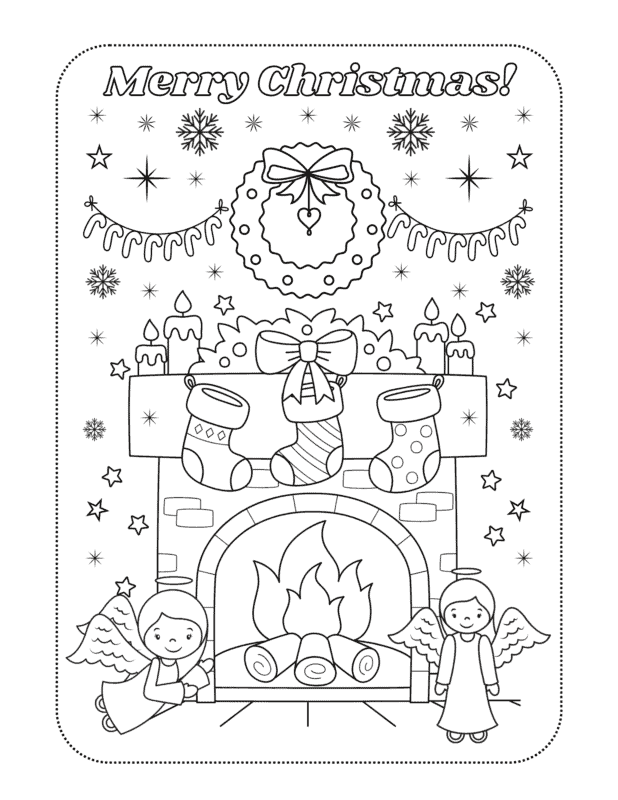 Free christmas coloring pages printable pdf