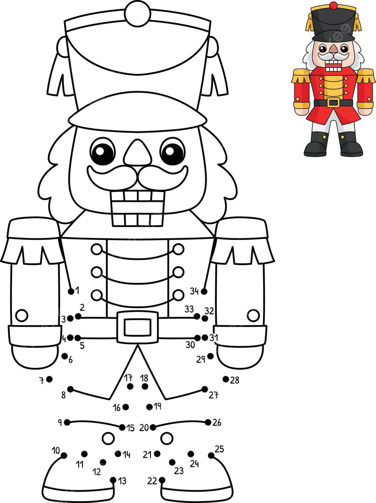 Dot to dot christmas nutcracker coloring page colouring page jesus hand drawn vector christmas drawing jesus drawing ring drawing png and vector with transparent background for free download