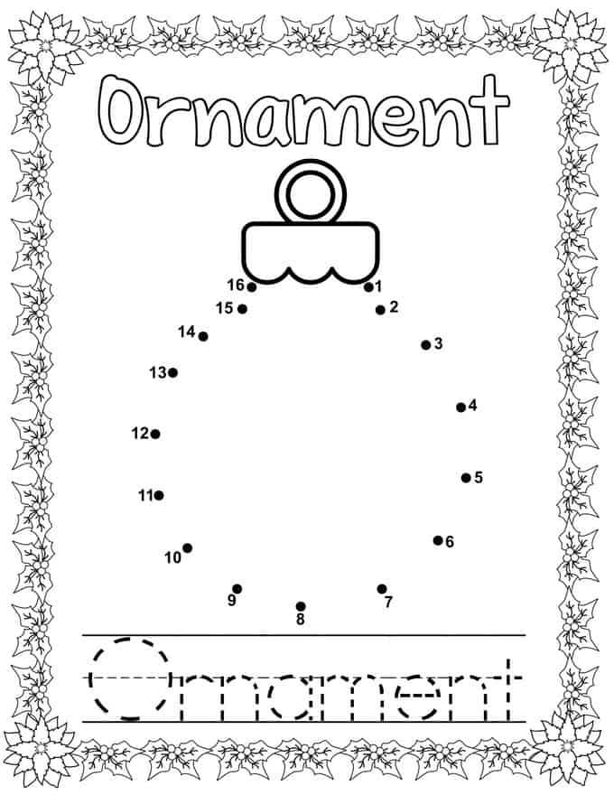 Printable christmas dot to dot coloring book share remember celebrating child home