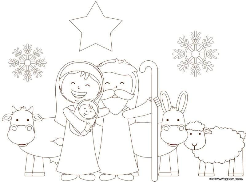 Nativity coloring pages skip to my lou