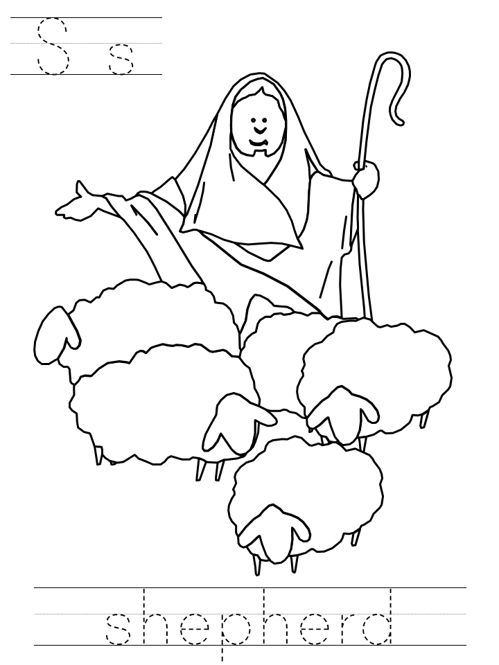 Nativity coloring pages