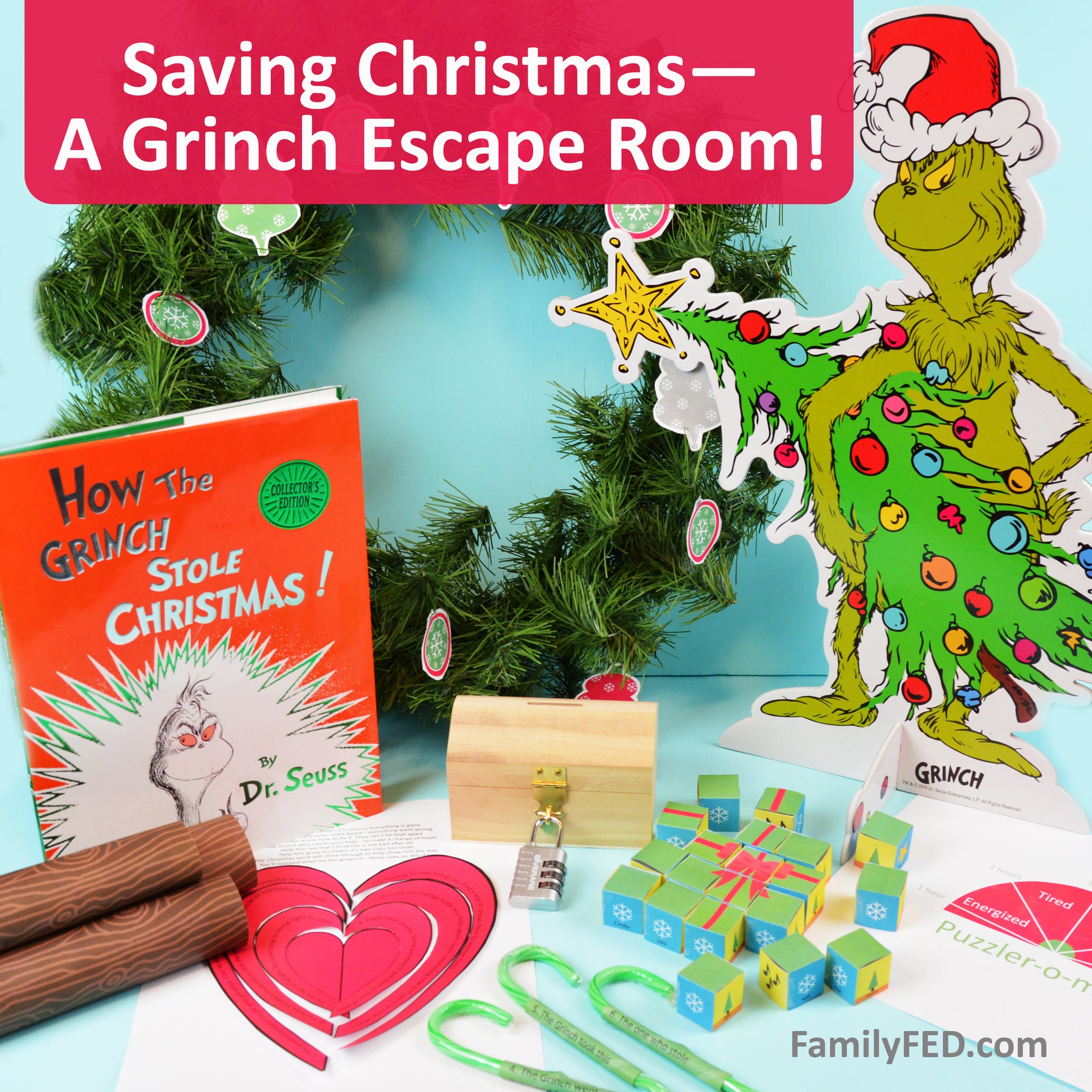 Saving christmasâgrinch escape room diy printables and instructions â family fed