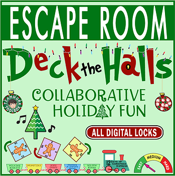 Deck the halls escape roombreakout all digital locks christmasholiday fun