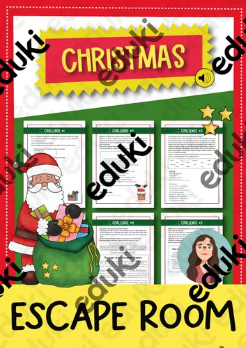 Christmas escape room breakout room und klasse englisch â unterrichtsmaterial in den fãchern englisch fachãbergreifendes