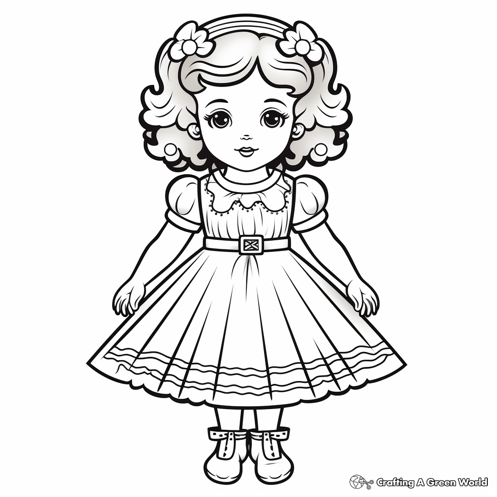 Doll coloring pages