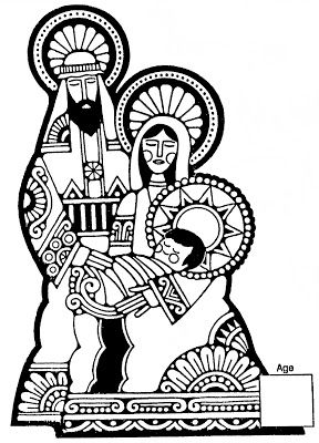 Mostly paper dolls this is christmas christmas illustration nativity christmas coloring pages