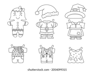 Thousand christmas paper doll royalty