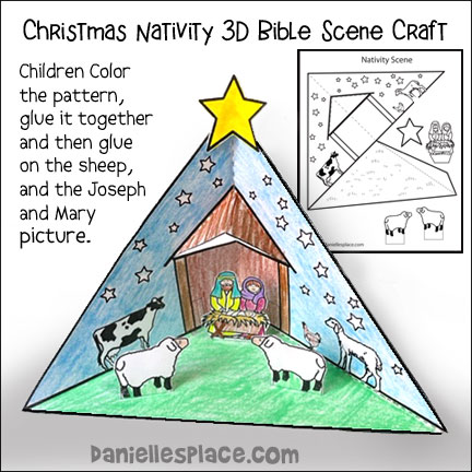 Nativity display christmas craft