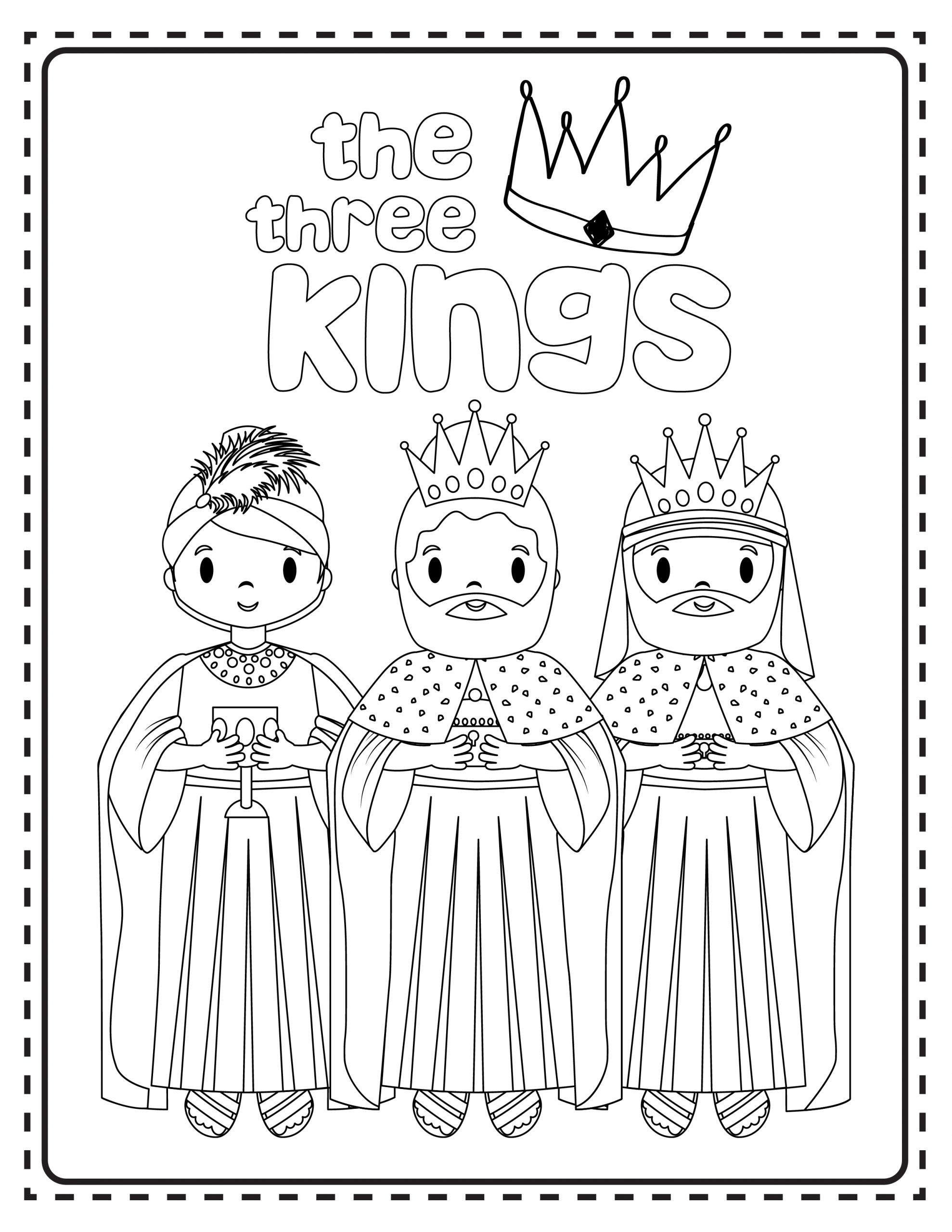 Printable christmas nativity coloring pages