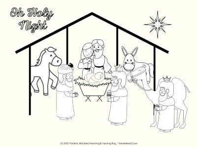Easy nativity printable craft for preschoolers and early elementary â the wild wild west parenting teaching blog