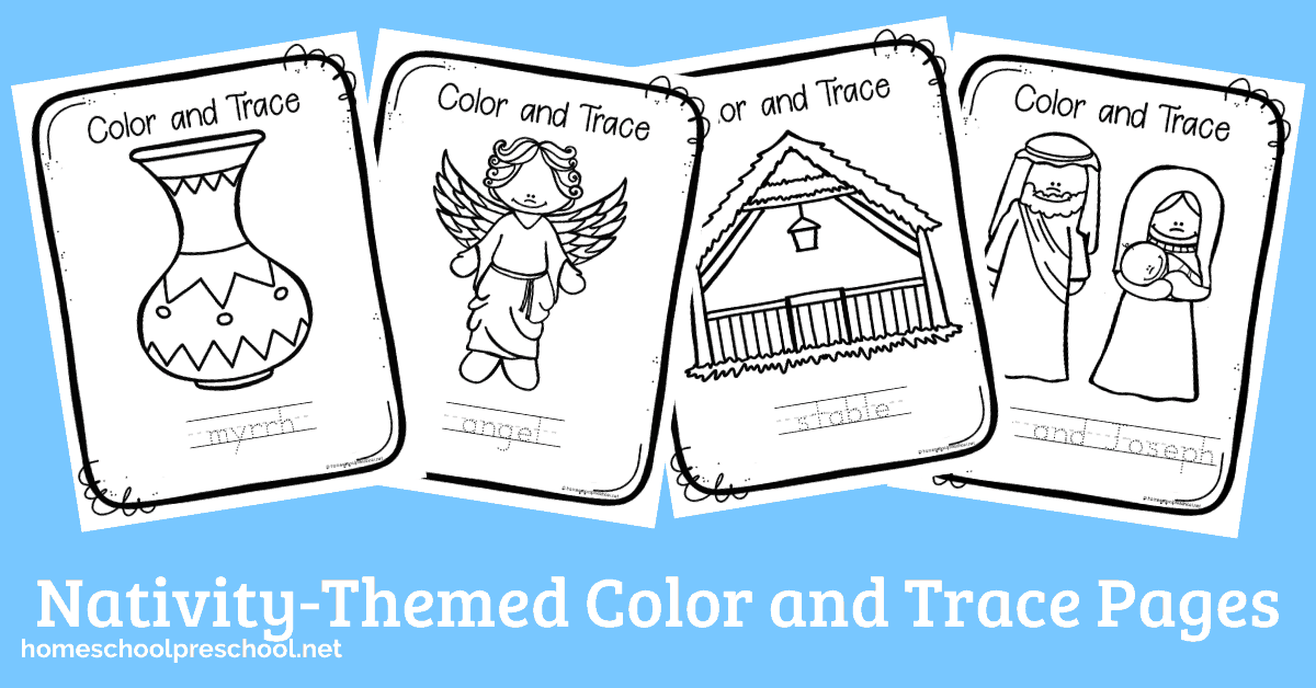 Free printable nativity coloring pages for preschoolers