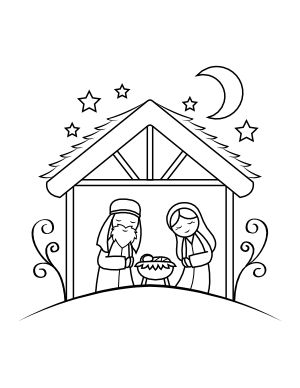 Printable nativity scene coloring page printable christmas coloring pages christmas coloring pages nativity coloring