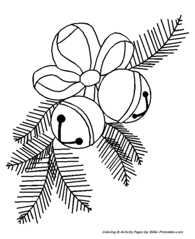 Christmas scenes coloring pages