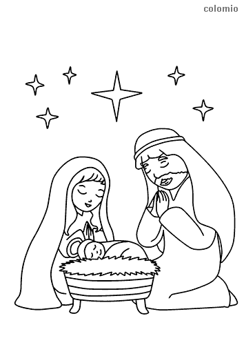 Nativity coloring pages free printable nativity coloring sheets