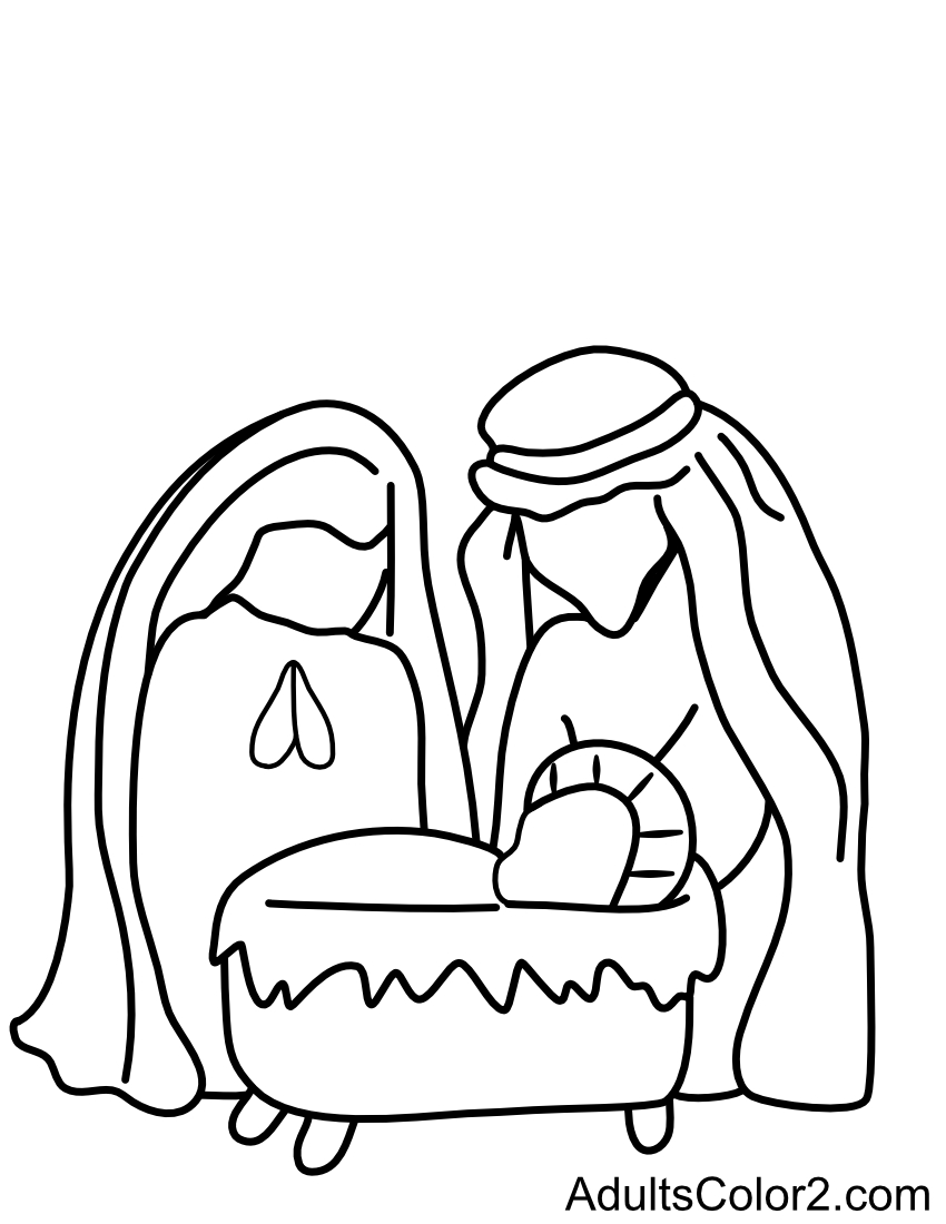 Printable free christmas coloring pages