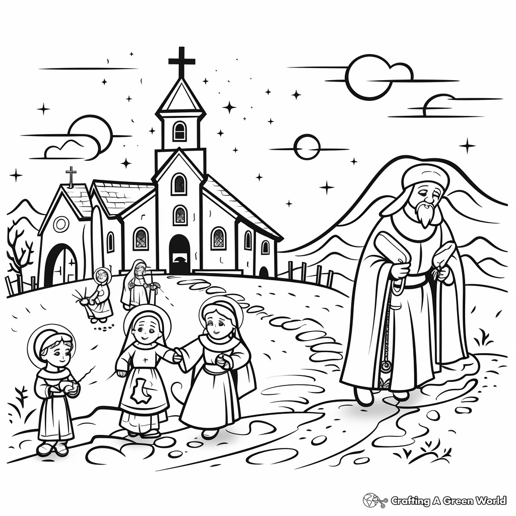 All saints day coloring pages