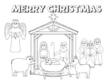 Nativity coloring sheets christmas coloring sheets by early learning source