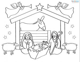 Free printable nativity scenes for the holidays