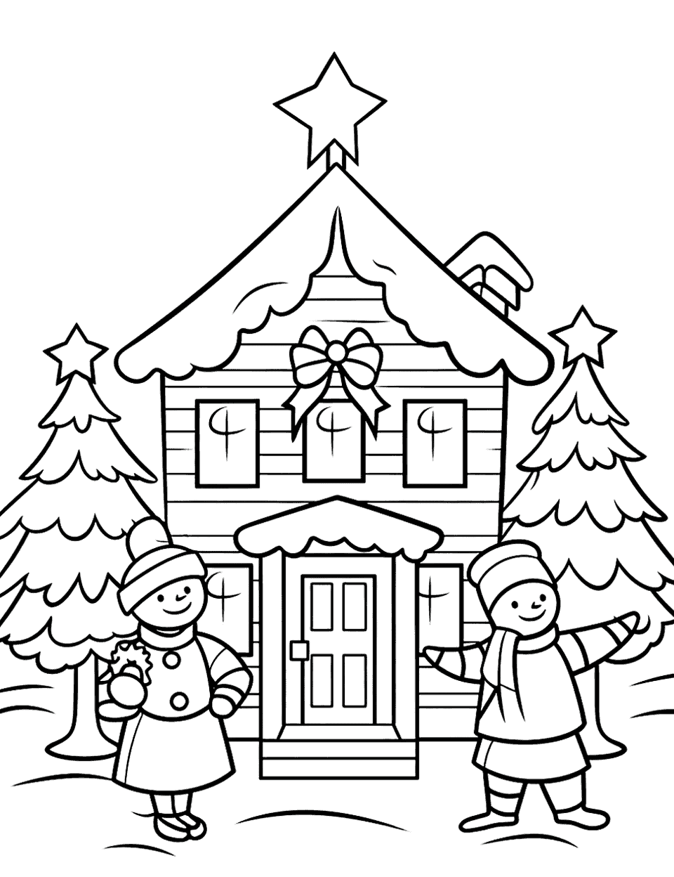 Christmas coloring pages free printable sheets