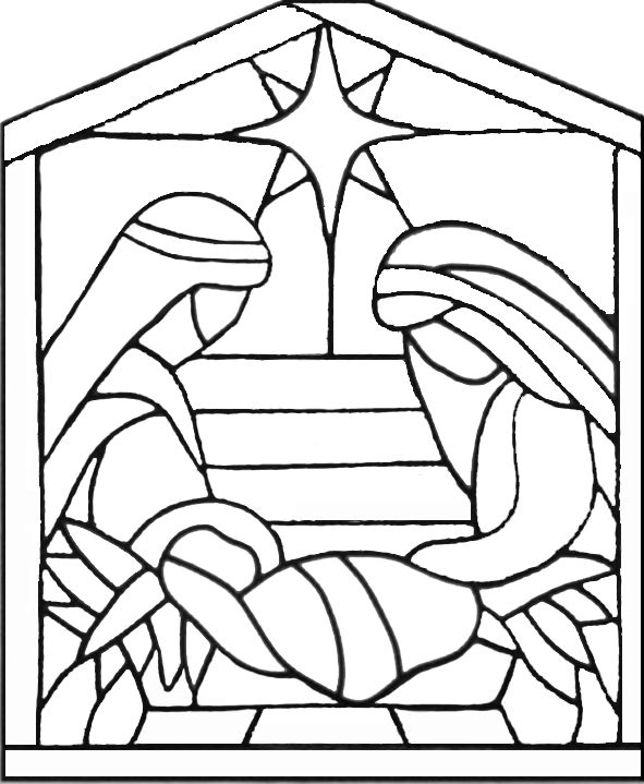 Stained glass christmas christmas coloring pages stained glass quilt