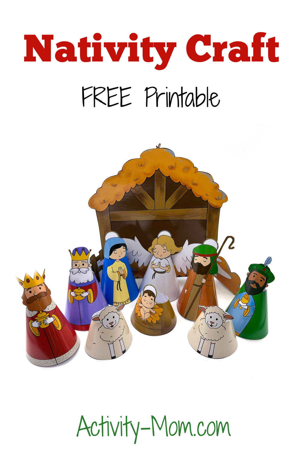 Nativity craft for kids free printable