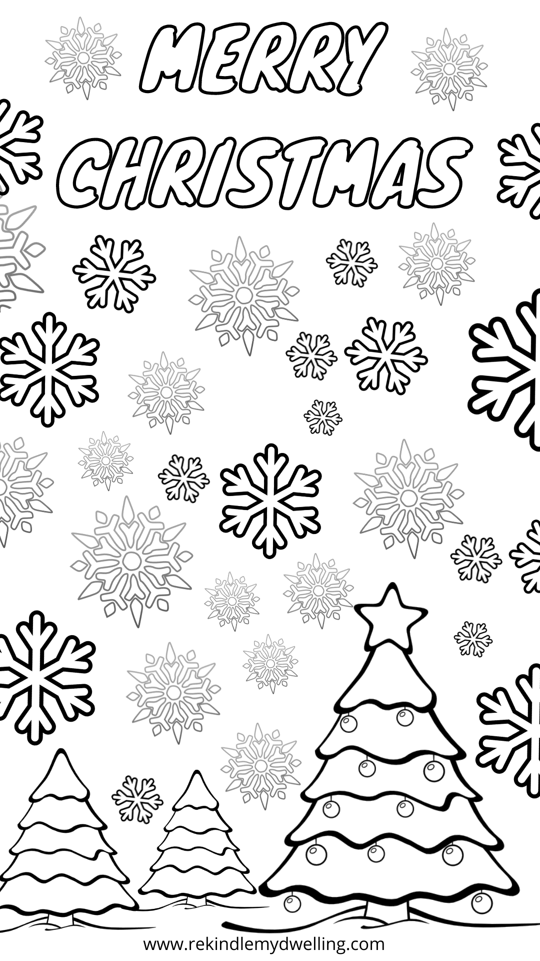 Christmas coloring page