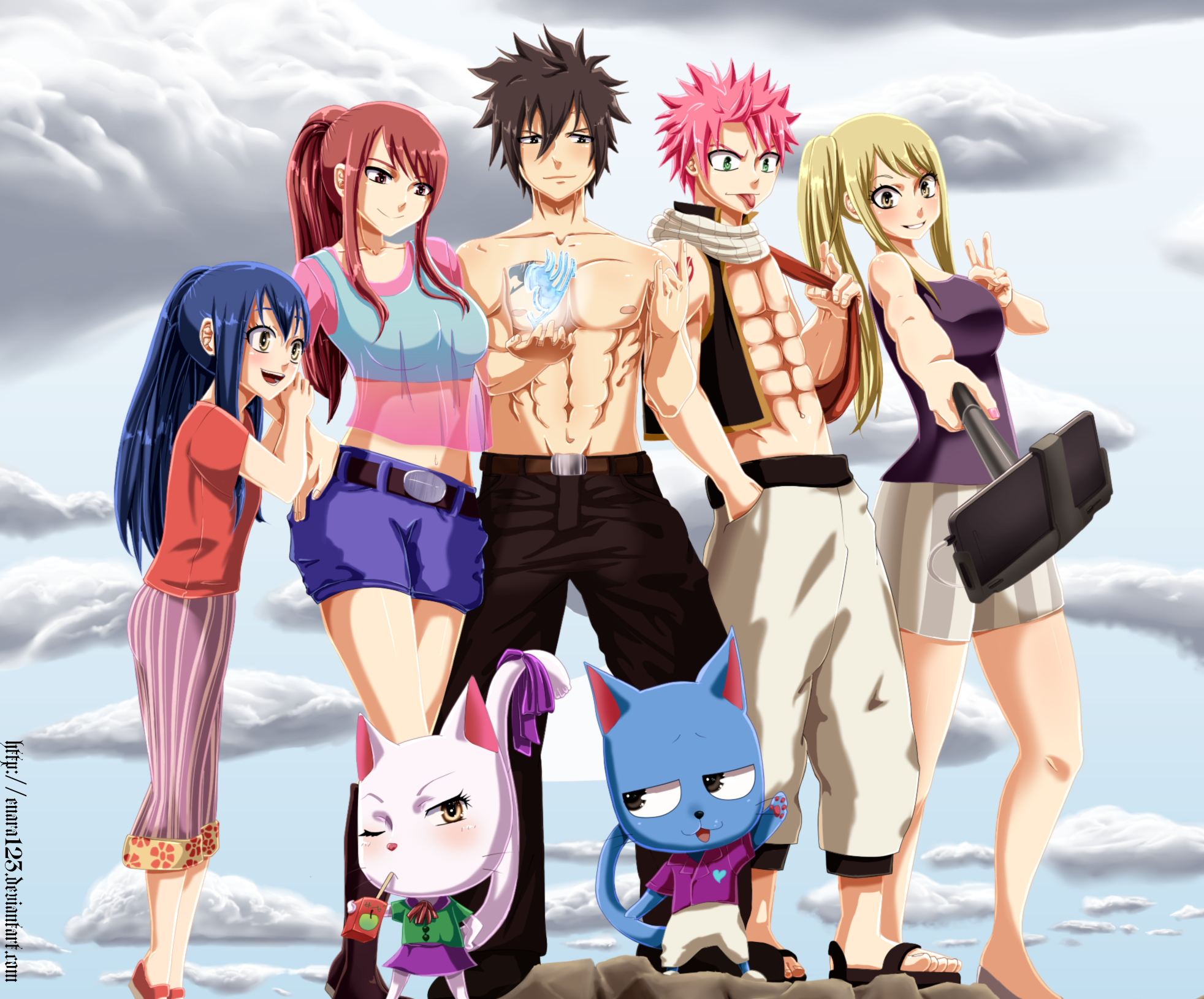 HD desktop wallpaper: Anime, Fairy Tail, Natsu Dragneel, Gray Fullbuster  download free picture #766672