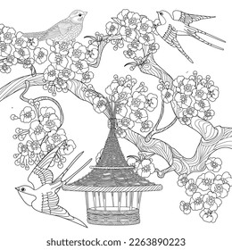 Nature adult coloring images stock photos d objects vectors