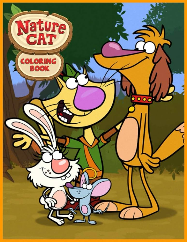 Nature cat coloring book rhys charlotte s books