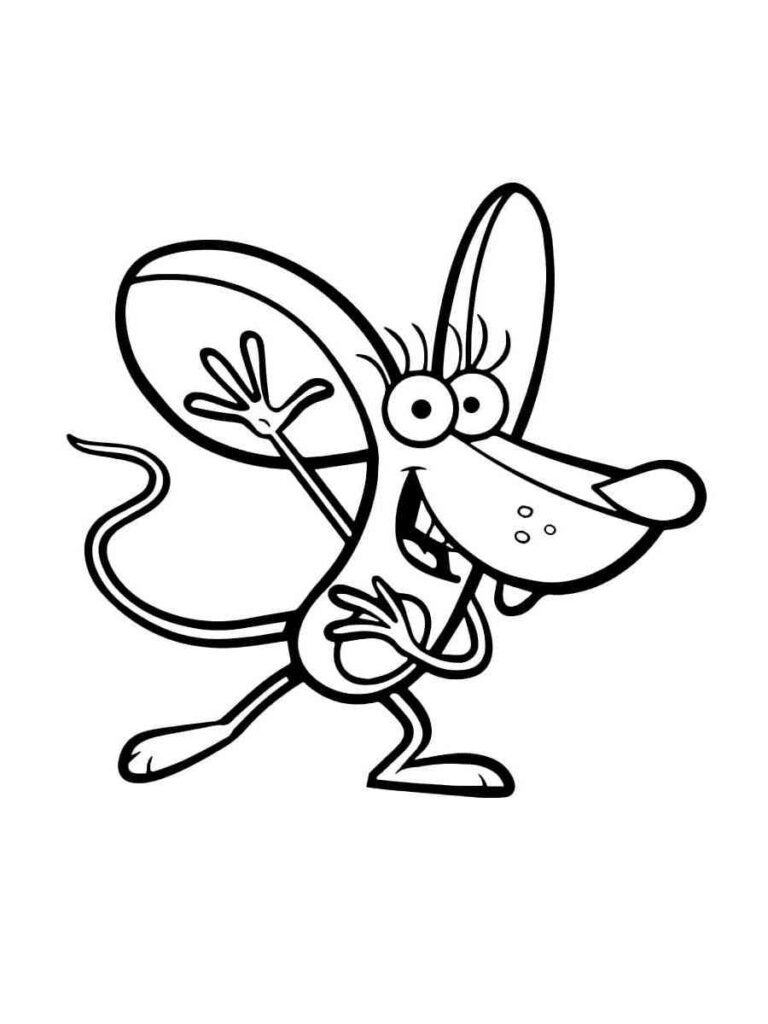 Nature cat coloring pages