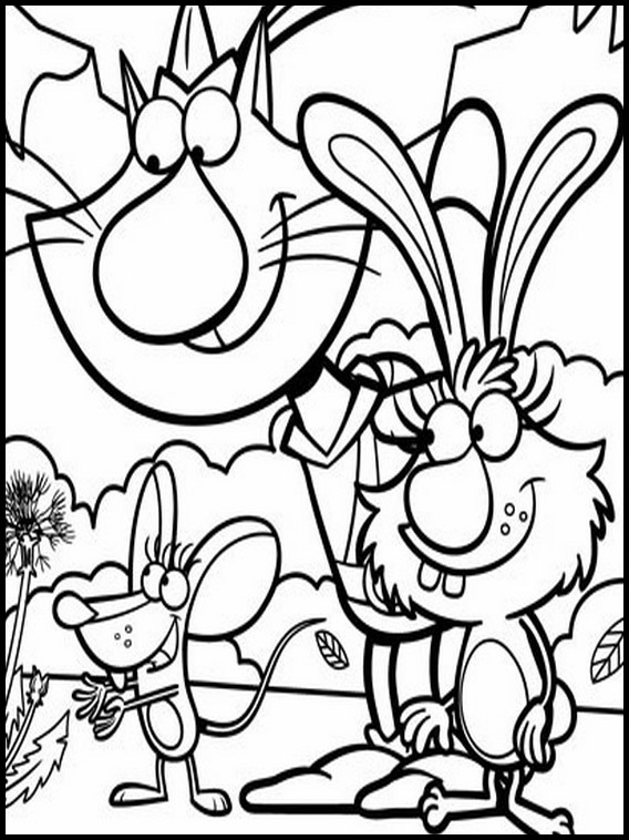 Coloring game nature cat