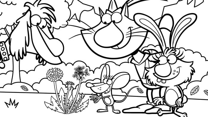 Nature cat coloring pages chicago