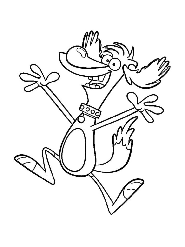 Nature cat coloring pages