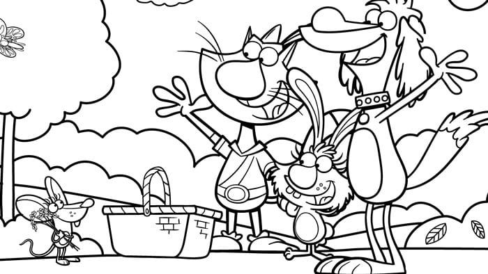 Nature cat coloring pages chicago