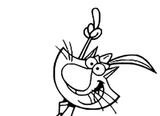 Nature cat coloring pages to print and print online