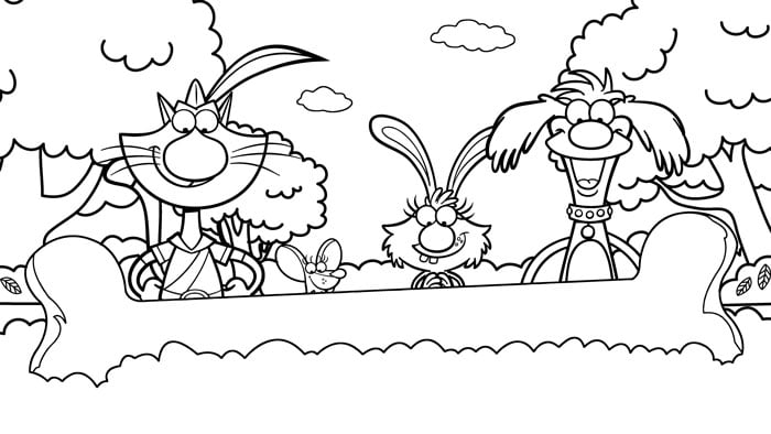 Nature cat coloring pages chicago