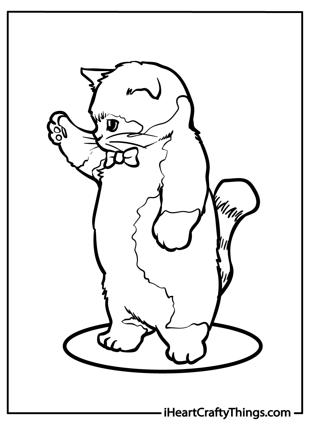 Cat coloring pages free printables