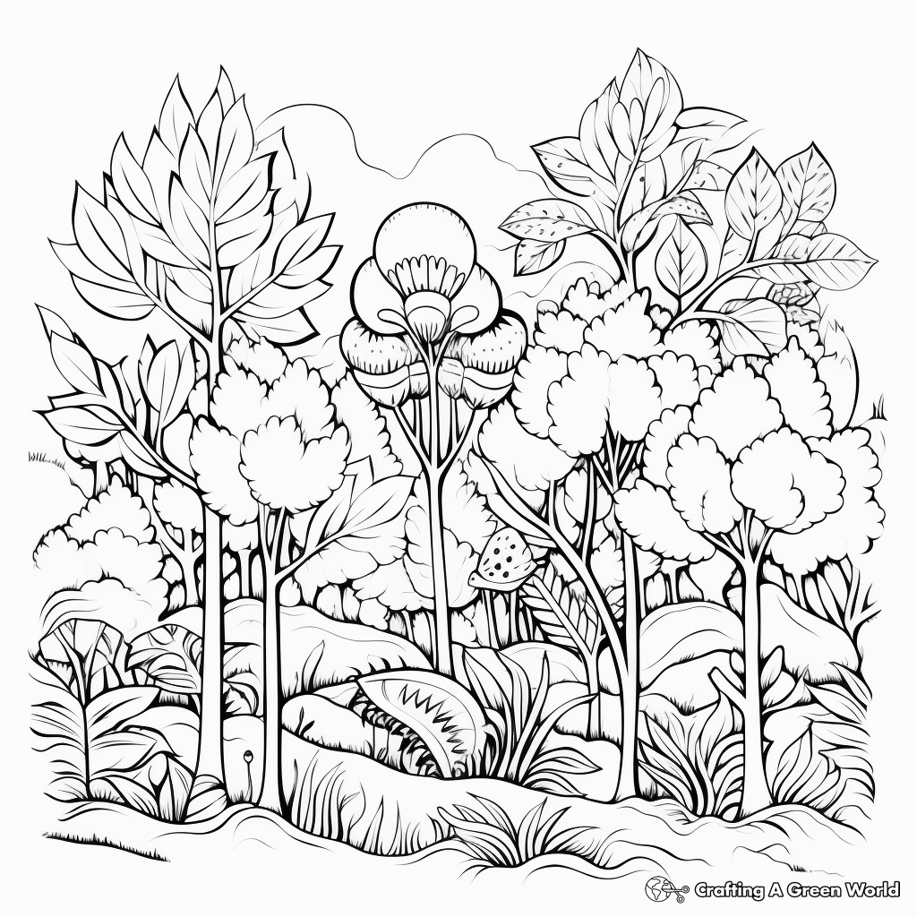 Nature coloring pages