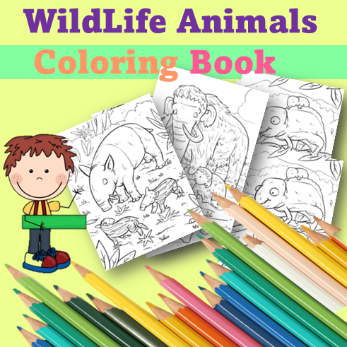 Roar into fun with wild animals coloring pages made by teachers