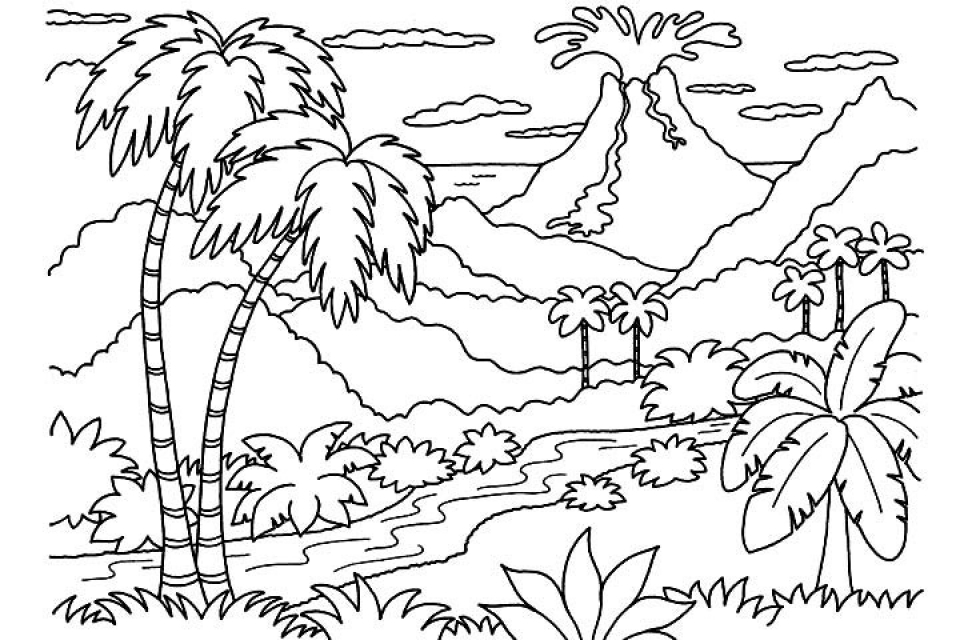 Get this free nature coloring pages for kids yyl