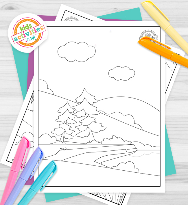 Free printable nature coloring pages kids activities blog