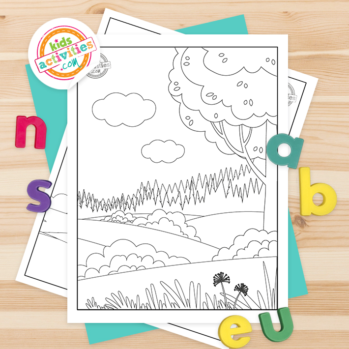 Free printable nature coloring pages kids activities blog