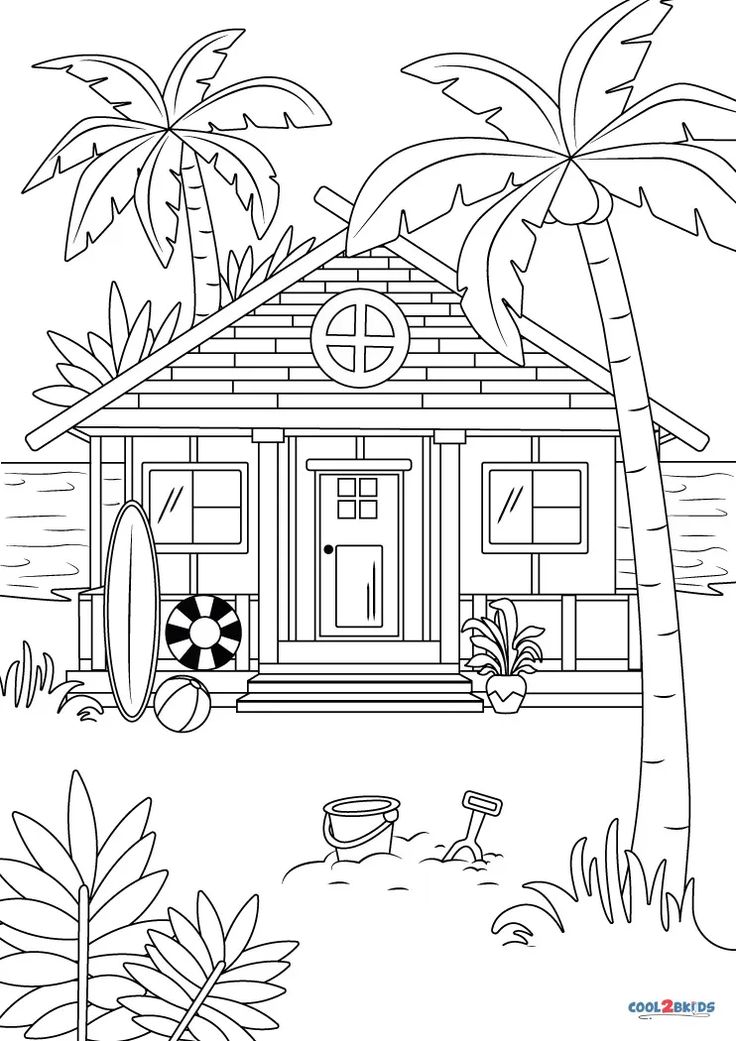 Free printable nature coloring pages for kids