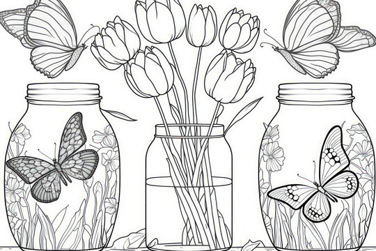 Nature coloring page images â browse photos vectors and video