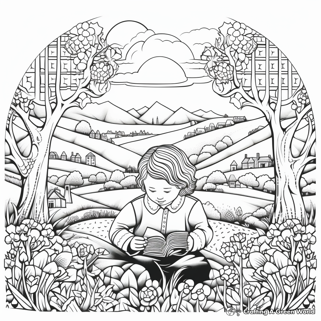 Lords prayer coloring pages