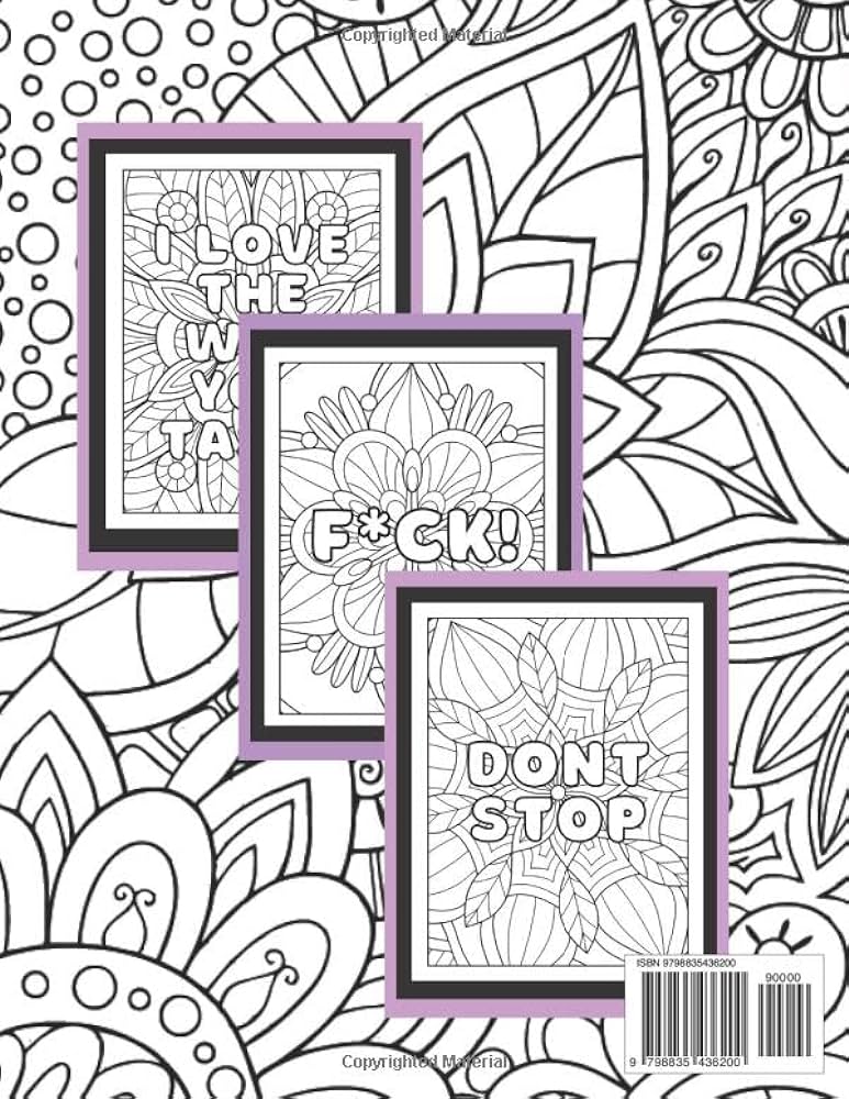 Talk dirty to me baby an adult coloring book for women naughty thoughts ree bella books