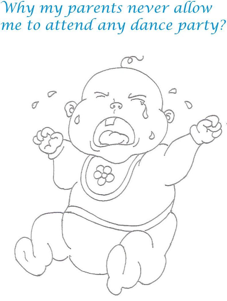 Naughty babies coloring printable page for kids