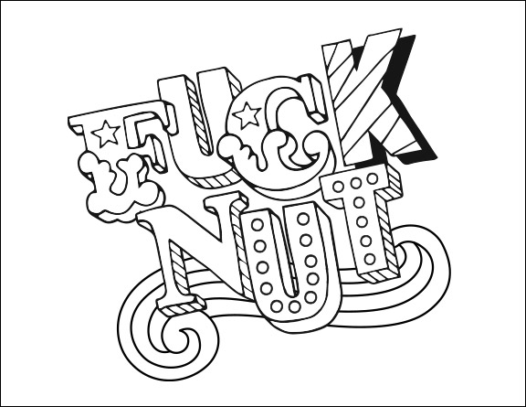 Free printable coloring pages for adults with swear words