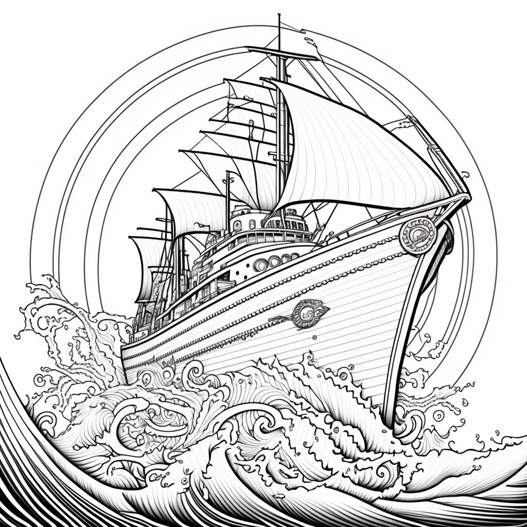 Explore the wonders of the sea with nautical maritime coloring book made by teachers